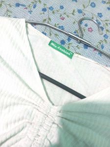 Long Sleeves Off White Top