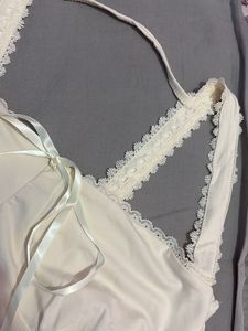 Newme Lace Trim Corset Top