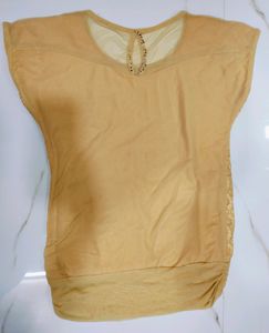 Biege Party Wear Top