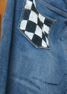Hand painted Jeans