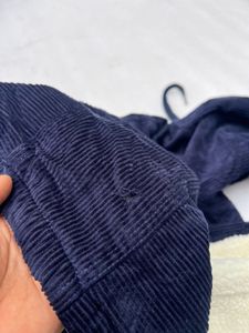 Vintage Corduroy Sherpa-Lined Hoodie