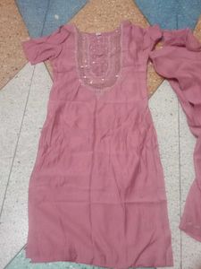 Embroidered Pink Top