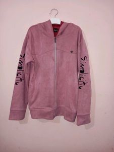 Pink Zip-Up Hoodie