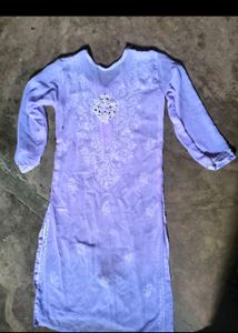 Chikankari Mirror Work Kurti