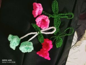Crochet Flower Keychain