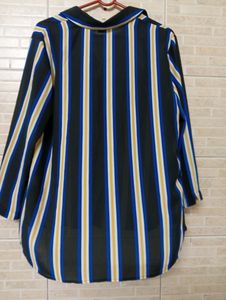 Van Heusen Women&#39;s Blue and Black Blouse