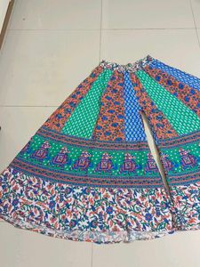Boho Elephant Print Palazzo Pants