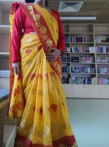 Elegant Yellow Saree