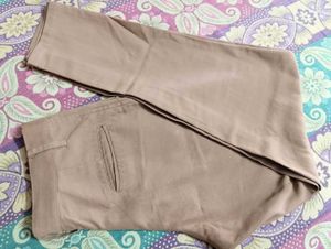 Tan Cotton Pant