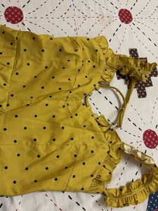 Yellow Polka Dot Sundress