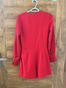 Zara Trafaluc Jumpsuit red