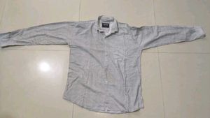 Men's Grey Striped Shirt
