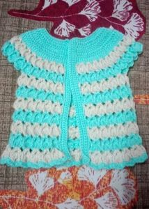 Crosia Sweater For New Born Baby