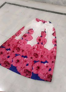 Floral Print Ethnic Skirt
