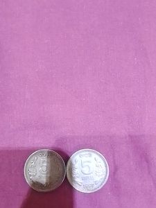 5 Rs 1997&amp;1996 Coin