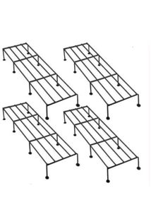set of 3 plant stand (Metal)