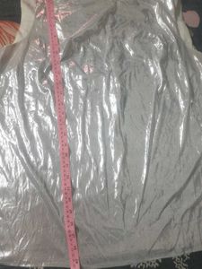 Shiny Silver Top Tunic