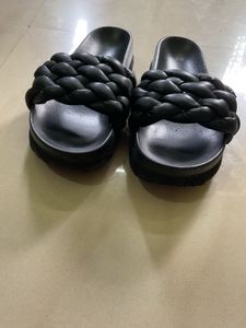 Braided Black Slides