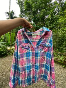Casual Checked Shirt For Women