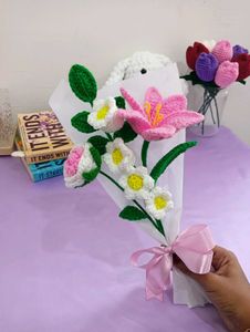 Crochet Pink Bouquet 💐