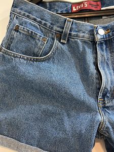 Levis Blue Denim Shorts