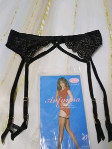 (1031)Black Lace Garter Belt