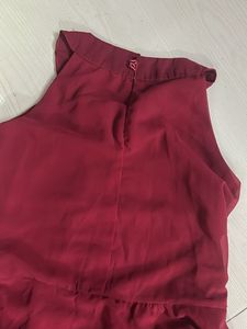 Red Halter Maxi Dress