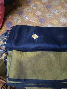 Elegant Navy Blue saree