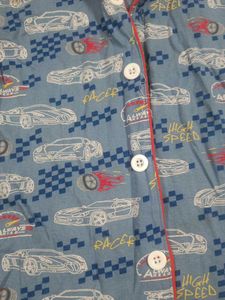 Cute Car Print Pajama Set