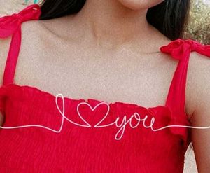 Red Tie Strap Crop Top