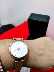 🆕 Gold-Tone⚡Mesh Watch ⌚ For Pretty Women &amp; Girls