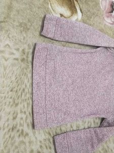 Beautiful Peach Colour T-shirt For 4 -7 Year Girl