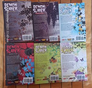 Combo of 10 Manga Attack on Titan And Demon slayer