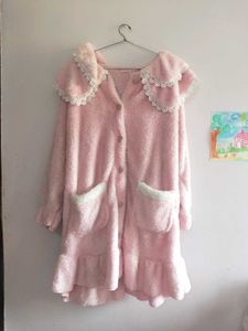 Fur Lounge Dress, Plush Coat