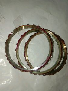 Beautiful Dual Color Blue, Pink Matching Bangles