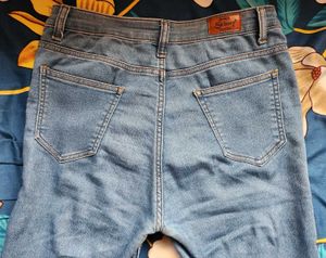 Light Wash High-Waisted Flare Jeans