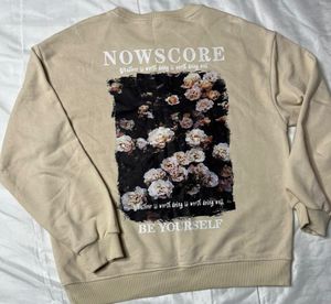 Beige NOWSCORE Graphic Sweatshirt