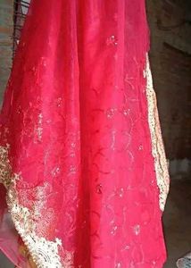 Red Net Saree For Weddings And Parties