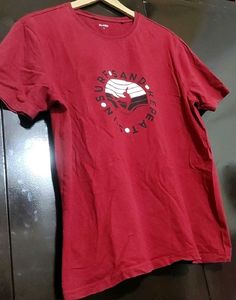 Maroon Color T-shirt For Boy &amp; Men 40 Chest