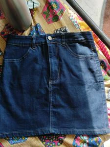 Denim Mini Skirt