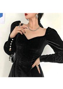 15.29.12 SEXY BLACK VELVET DRESS