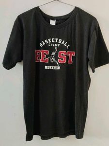 Vintage Black Basketball Graphic Tee