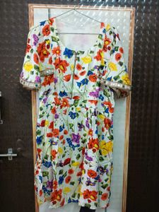 Floral Print Mini Dress