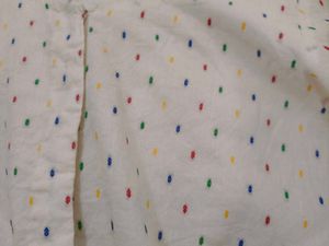 Ivory Schiffli Boat Neck Blouse