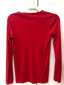 Red Benetton Long Sleeve Top