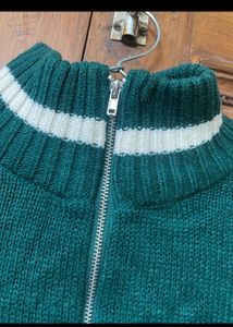 PRICE DROP H&amp;M Green Double Zipper