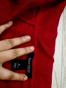 Burgundy Off-the-Shoulder Sweater