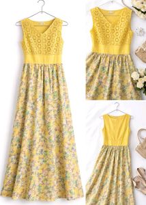 Floral Yellow Maxi Dress
