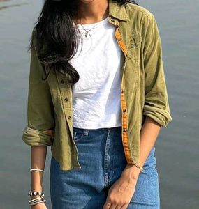 Olive Green Corduroy Jacket