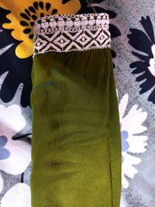 Green Embroidered Kurta